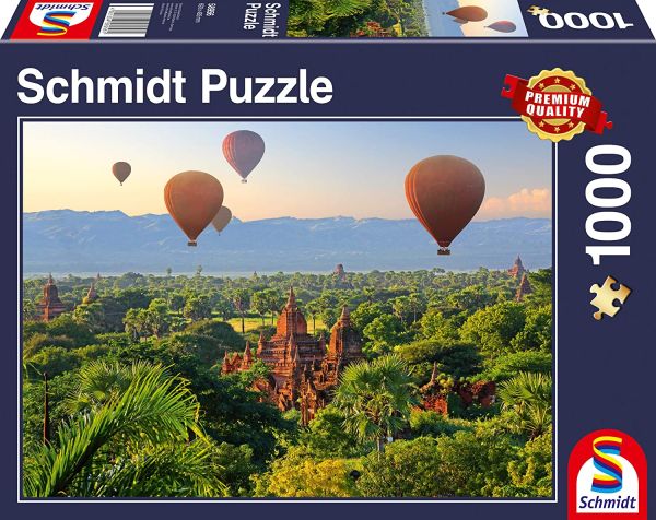 SCM58956 - 1000 Piece Jigsaw Puzzle Hot Air Balloons Mandalay Myanmar - 1