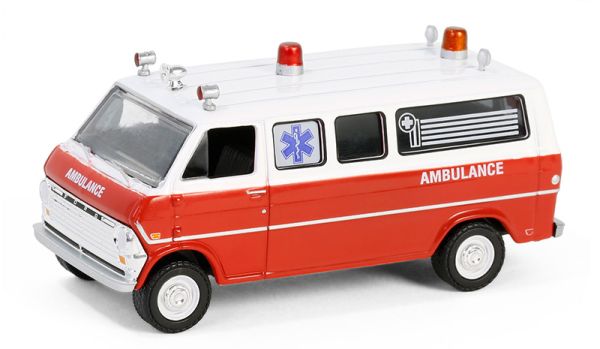 GREEN62030-B - FORD Club Wagon 1970 Ambulance from the film AIRPLANE in blister pack - 1