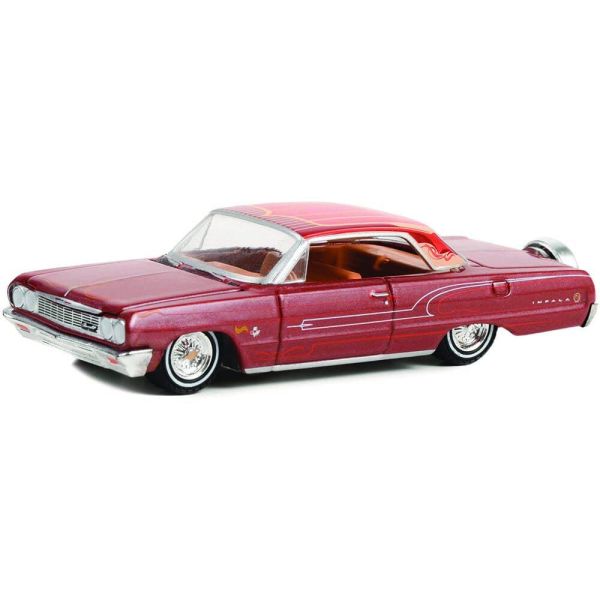 GREEN63030-B - CHEVROLET Impala 1964 California Lowriders metallic red sold under blister pack - 1