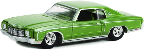 GREEN63030-D - CHEVROLET Monte Carlo 1970 California Lowriders metallic green sold under blister pack - 1