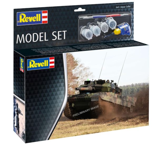 REV63355 - MODEL SET - Char LEOPARD 2 A7V with paint to assemble - 1