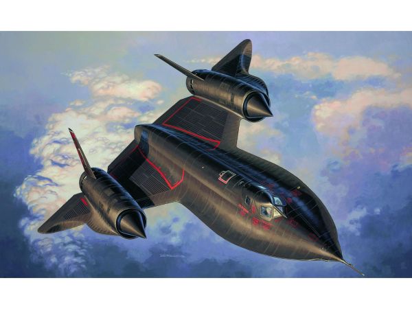 REV63652 - Model Set Lockheed SR-71 Blackbird fighter plane with paint to assemble - 1