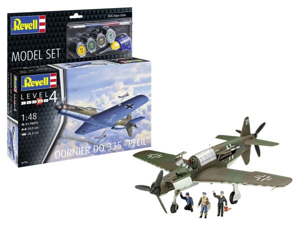 REV63795 - Military aircraft DORNIER DO 335 PFEIL to assemble and paint - 1