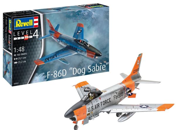 REV63832 - Model Set F-86D Dog Sab to build and paint - 1