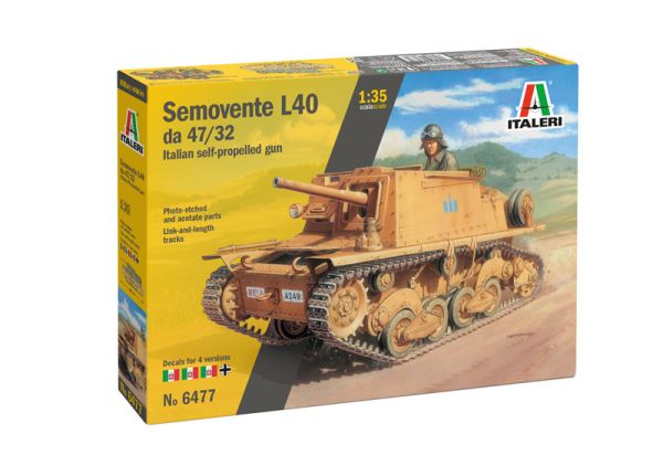 ITA6477 - Semovente L40 da 47/32 tank to assemble and paint - 1