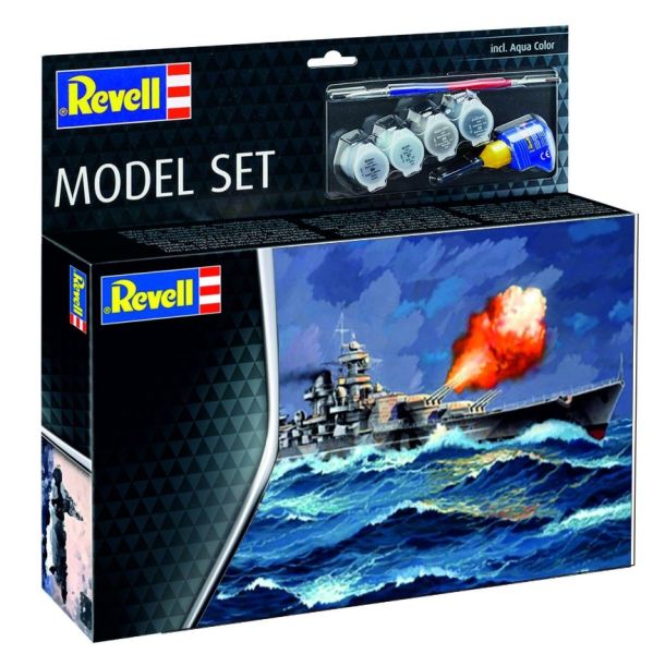 REV65181 - Model Set - Gneisenau Battleship with paint to assemble - 1