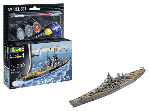 REV65183 - MODEL SET - Battleship USS New Jersey with paint to assemble - 1