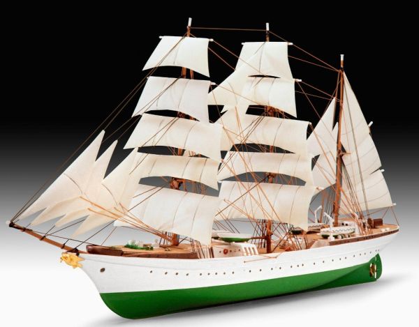 REV65432 - Gorch Fock sailboat to assemble and paint with paint and accessories - 1