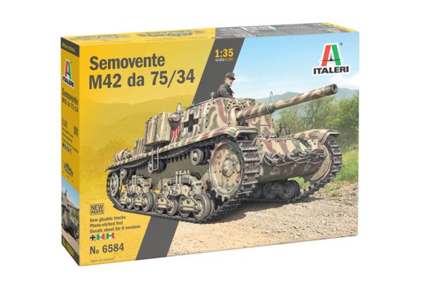 ITA6584 - Semovente M42 da 75/34 tank to be assembled and painted - 1