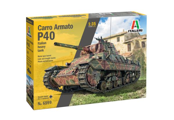 ITA6599 - Carro Armato P40 military tank to assemble and paint - 1