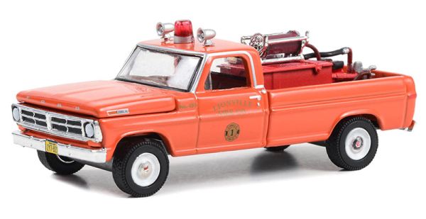 GREEN67050-A - FORD F-250 1972 with fire equipment Lionville fire brigade from the FIRE & RESCUE series in blister pack - 1