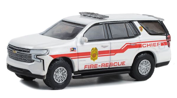 GREEN67050-F - CHEVROLET Tahoe 2021 New York Firefighters from the FIRE & RESCUE series in blister packs - 1