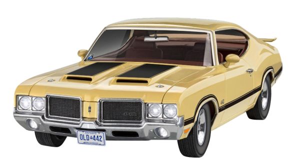 REV67695 - 71 Oldsmobile 442T to be assembled and painted with paint and accessories - 1