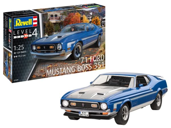 REV67699 - 71 Mustang Boss 351 to be assembled and painted with accessories - 1