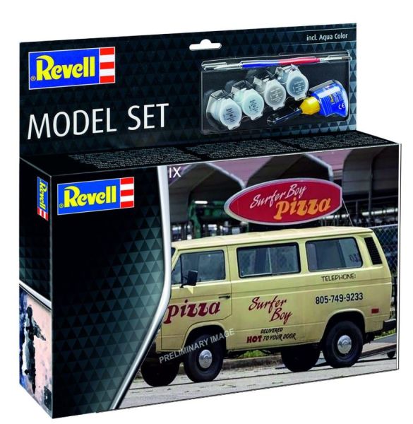 REV67725 - MODEL SET - VOLKSWAGEN Type 3 Surfer Boy STRANGER THINGS with paint to assemble - 1