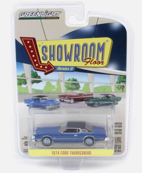 GREEN68060-C - FORD Thunderbird 1974 blue from the SHOWROOM FLOOR series in blister packs - 1