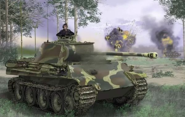 DRA6841 - German PANTHER Ausf.G Premium Edition battle tank to be assembled and painted - 1