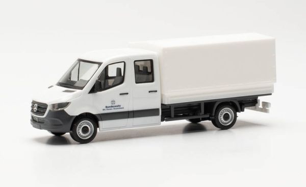 HER700788 - MERCEDES SPRINTER white double cab BUNDSWEHR FUHRPARK SERVICE - 1