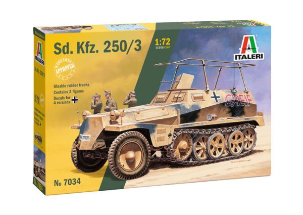 ITA7034 - Military vehicle Sd.Kfz. 250/3 to assemble and paint - 1