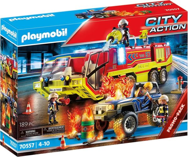 PLAY70557 - Fire truck and vehicle on fire - 1