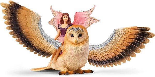 SHL70789 - Elf with glittering owl back - 1