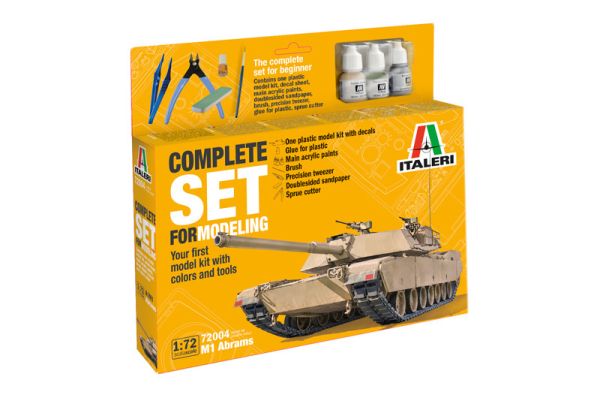 ITA72004 - M1 Abrams starter kit to assemble and paint - 1