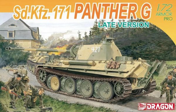 DRA7206 - Sd.Kfz.171 PANTHER G battle tank - Late Version to be assembled and painted - 1