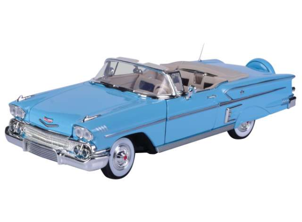 MMX73112BLEU - CHEVROLET Impala 1958 blue - 1