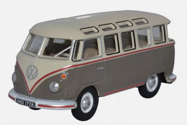 OXF76VWS009 - VOLKSWAGEN Type 1 Samba bus Mouse grey and white - 1