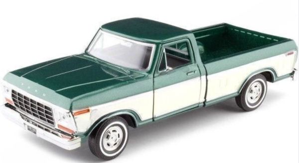 MMX79346VERT - FORD F-150 Custom 1979 Green and beige - 1