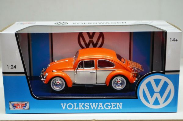 MMX79558OR - VOLKSWAGEN Beetle with orange and beige luggage rack - 1