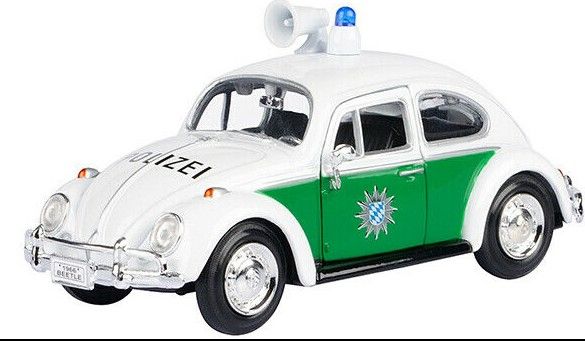 MMX79588 - VOLKSWAGEN Beetle Polizei White and Green - 1