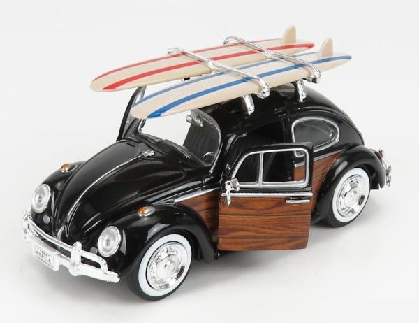 MMX79591 - VOLKSWAGEN Beetle 1966 Black with surfboard - 1