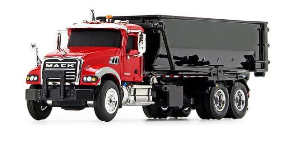 FIGE80-0344 - MACK Granite 6x4 with red and black drop-off container - 1