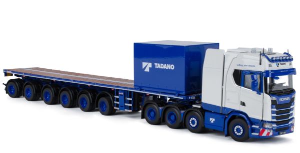 IMC80-1032 - SCANIA S Series High Roof 8x4 with Nooteboom platform 6 TADANO axles and ballast - 1