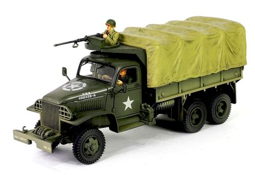 FOV801201B - GMC CCKW 353B with cab type 1609 - M37 machine gun and figures - 1