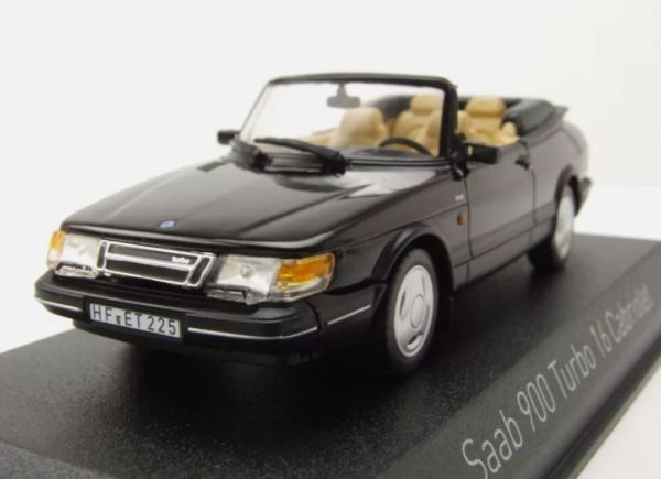 NOREV810045 - SAAB 900 Turbo cabriolet 1992 Black - 1