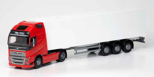 EMEK81135 - VOLVO FH16 750 Globettrotter XL 4x2 red with 3-axle trailer - 1