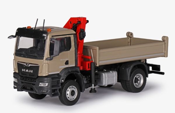 CON81165/03 - MAN TGS NN 4x2 tipper with loading crane - 1