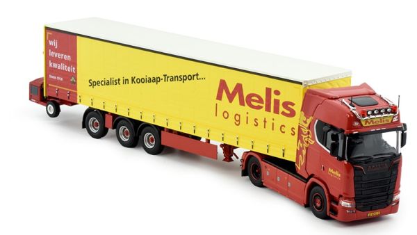 TEK82613 - SCANIA S HIGHLINE 4X2 with 3-axle tarpaulin trailer and pallet truck MELIS LOGISTICS - 1