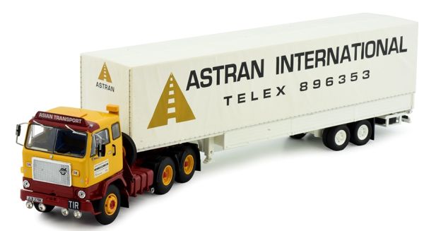 TEK83386 - VOLVO F88 6x4 with tarpaulin trailer 2 Axles ASTRAN - 1