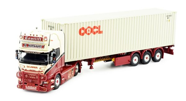 TEK83532 - SCANIA R13 Topline 4x2 with 3-axle container carrier and CONTLIFT container - 1