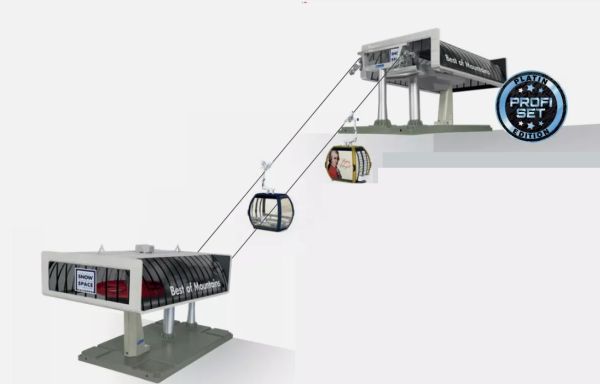 JC84486 - Ski lift with 2 gondolas - FLYING MOZART - 1