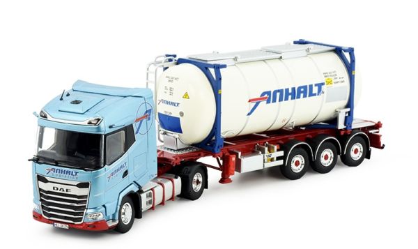 TEK85175 - DAF XG 4x2 with container carrier and tank container ANHALT - 1