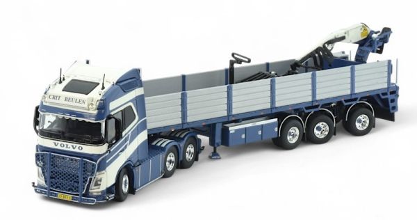 TEK86157 - VOLVO FH04 Globetrotter 6x2 with 3 axles platform and loading crane CRIT BEULEN - 1