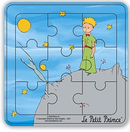 MGM865007-C - Wooden frame puzzle 9 pieces THE LITTLE PRINCE on the hill - 1