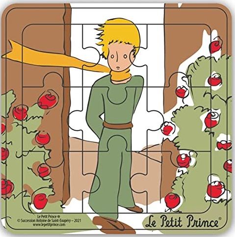 MGM865007-D - Wooden frame puzzle 9 pieces THE LITTLE PRINCE from the front - 1