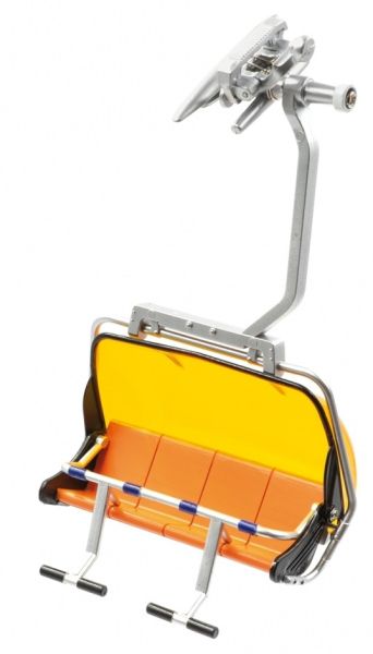 JC87100 - 4-seater chairlift with orange Bubble - 1