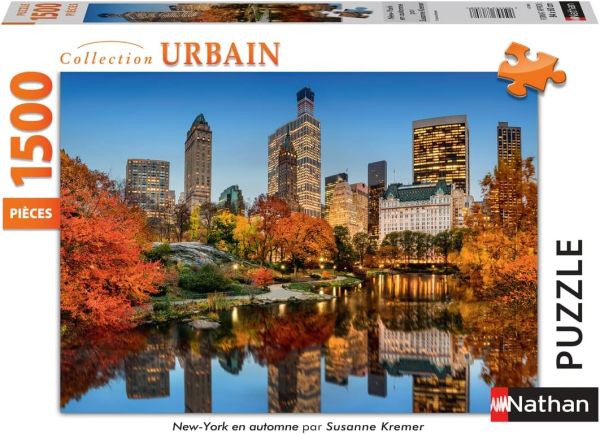 NAT877881 - 1500-piece puzzle New York in Autumn by Suzanne KREMER - 1