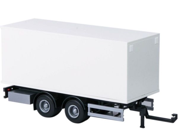 EMEK89002 - Tandem trailer 2 axles white - 1